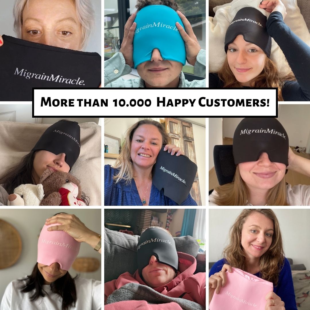 "Instant relief" Migraine hat (360° gel)